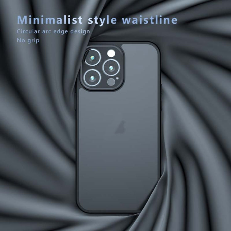 For iPhone 14 Pro Armor Precise Hole PC Hybrid TPU Phone Case(Black) by buy2fix