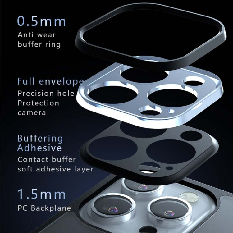 For iPhone 14 Pro Max Armor Precise Hole PC Hybrid TPU Phone Case(Black) by buy2fix