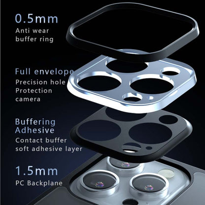 For iPhone 12 Armor Precise Hole PC Hybrid TPU Phone Case(Transparent) by buy2fix