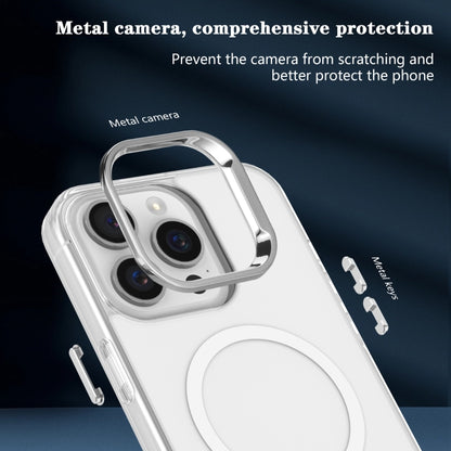 For iPhone 14 Pro Max Electroplated IMD Magsafe PC Hybrid TPU Phone Case(White) - iPhone 14 Pro Max Cases by buy2fix | Online Shopping UK | buy2fix