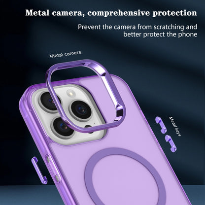 For iPhone 12 Electroplated IMD Magsafe PC Hybrid TPU Phone Case(Purple) - iPhone 12 / 12 Pro Cases by buy2fix | Online Shopping UK | buy2fix