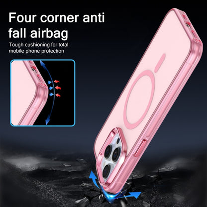 For iPhone 11 Electroplated IMD Magsafe PC Hybrid TPU Phone Case(Pink) - iPhone 11 Cases by buy2fix | Online Shopping UK | buy2fix