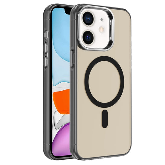 For iPhone 11 Electroplated IMD Magsafe PC Hybrid TPU Phone Case(Black) by buy2fix