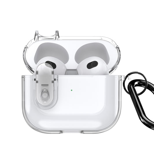 For AirPods 3 DUX DUCIS PECL Series Split Transparent Earphone Case with Hook(Transparent) - For AirPods 3 by DUX DUCIS | Online Shopping UK | buy2fix