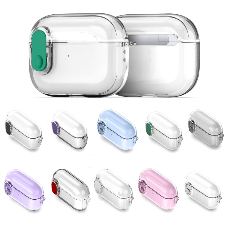 For AirPods Pro DUX DUCIS PECL Series Split Transparent Earphone Case with Hook(Pink) - For AirPods Pro by DUX DUCIS | Online Shopping UK | buy2fix