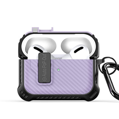 For AirPods Pro DUX DUCIS PECI Series Earbuds Box Protective Case(Purple) - For AirPods Pro by DUX DUCIS | Online Shopping UK | buy2fix