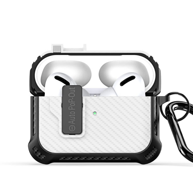 For AirPods Pro DUX DUCIS PECI Series Earbuds Box Protective Case(White) - For AirPods Pro by DUX DUCIS | Online Shopping UK | buy2fix