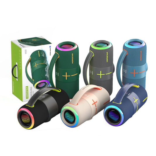 HOPESTAR H68 50W Outdoor Portable Waterproof Dazzling Bluetooth Speaker(Beige) by HOPESTAR