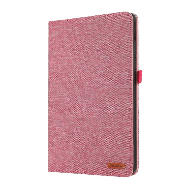 For Lenovo Tab M11 / Xiaoxin Pad 11 2024 Fabric Leather Tablet Case(Pink) - Lenovo by buy2fix | Online Shopping UK | buy2fix