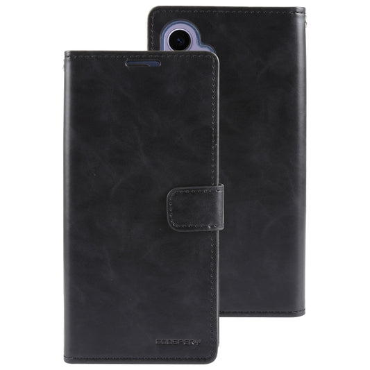 For Samsung Galaxy S24+ 5G GOOSPERY MANSOOR DIARY 9 Card Slots Leather Phone Case(Black) by GOOSPERY