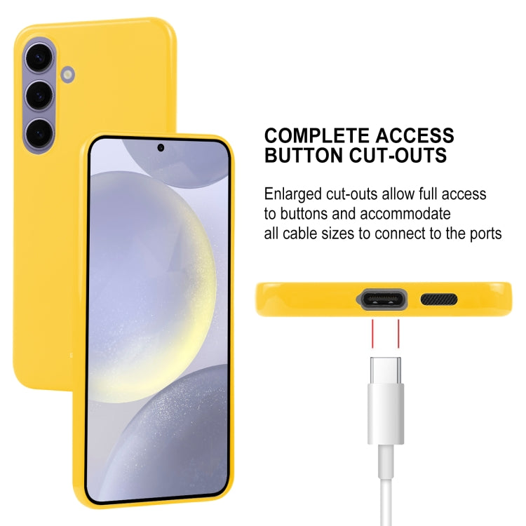 For Samsung Galaxy S24+ 5G GOOSPERY PEARL JELLY Shockproof TPU Phone Case(Yellow) - Galaxy S24+ 5G Cases by GOOSPERY | Online Shopping UK | buy2fix