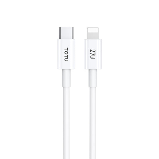 TOTU CB-1-PD 27W USB-C/Type-C to 8 Pin Data Cable, Length: 1m(White) - 2 in 1 Cable by TOTUDESIGN | Online Shopping UK | buy2fix