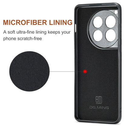 For OnePlus 12 DG.MING M2 Series 3-Fold Multi Card Bag + Magnetic Phone Case(Red) by DG.MING