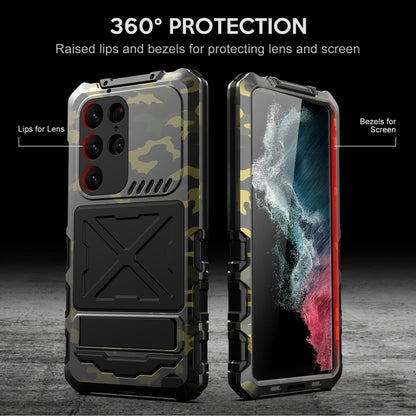 For Samsung Galaxy S24 Ultra 5G R-JUST Life Waterproof Dustproof Shockproof Phone Case(Camouflage) - Galaxy S24 Ultra 5G Cases by R-JUST | Online Shopping UK | buy2fix