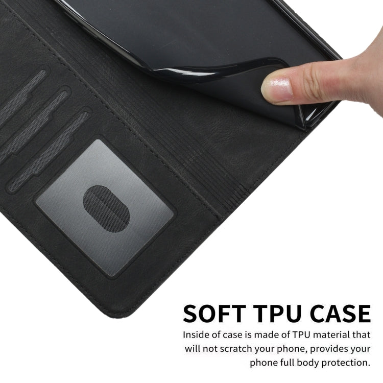 For Tecno Spark Go 2024 Cubic Skin Feel Flip Leather Phone Case(Black) by buy2fix