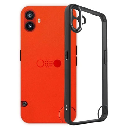 For Nothing CMF Phone 1 Frosted TPU Hybrid Transparent PC Phone Case(Black) - Nothing Cases by buy2fix | Online Shopping UK | buy2fix