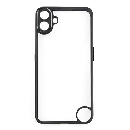 For Nothing CMF Phone 1 Frosted TPU Hybrid Transparent PC Phone Case(Black) - Nothing Cases by buy2fix | Online Shopping UK | buy2fix