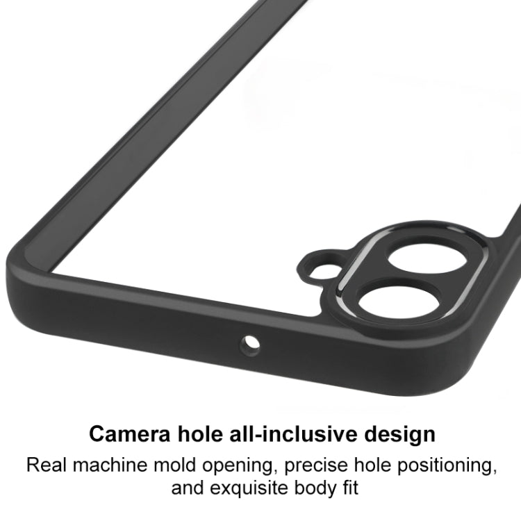 For Nothing CMF Phone 1 Frosted TPU Hybrid Transparent PC Phone Case(Black) - Nothing Cases by buy2fix | Online Shopping UK | buy2fix