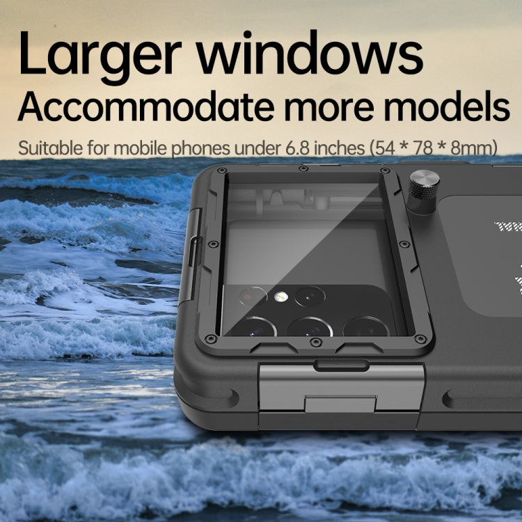 Diving Shell Gen2 Upgrade IP68 Waterproof Phone Case(Black) - Waterproof Bag by buy2fix | Online Shopping UK | buy2fix