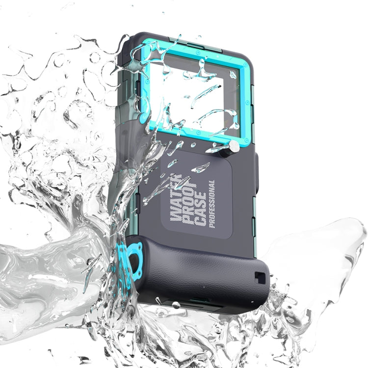 Diving Shell Gen2 Upgrade IP68 Waterproof Phone Case(Black Blue) - Waterproof Bag by buy2fix | Online Shopping UK | buy2fix
