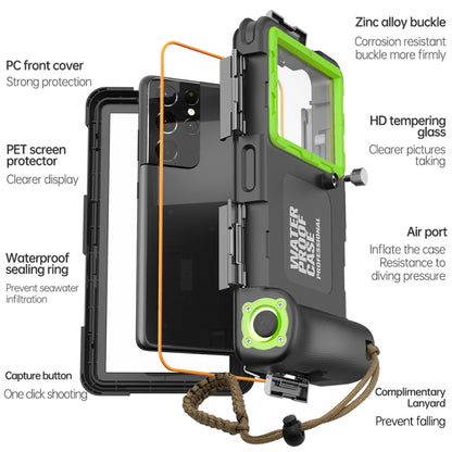 Diving Shell Gen2 Upgrade IP68 Waterproof Phone Case(Black Green) - Waterproof Bag by buy2fix | Online Shopping UK | buy2fix