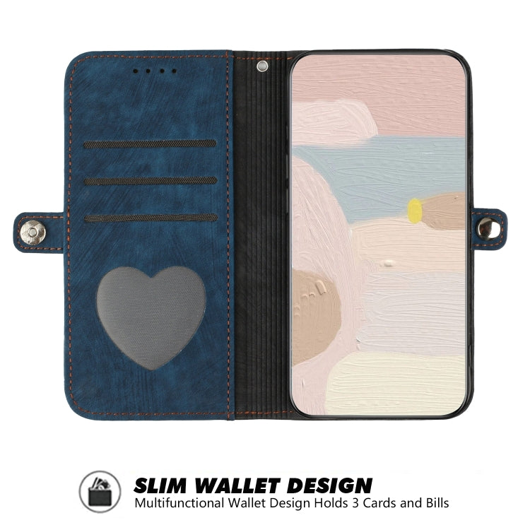 For Tecno Spark Go 2024 Side Buckle Double Fold Hand Strap Leather Phone Case(Royal Blue) by buy2fix