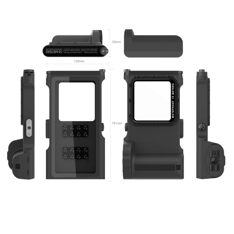 Diving Shell Gen3 Bluetooth Waterproof Phone Case(Black) - Waterproof Bag by buy2fix | Online Shopping UK | buy2fix