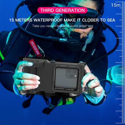 Diving Shell Gen3 Bluetooth Waterproof Phone Case(Black) - Waterproof Bag by buy2fix | Online Shopping UK | buy2fix