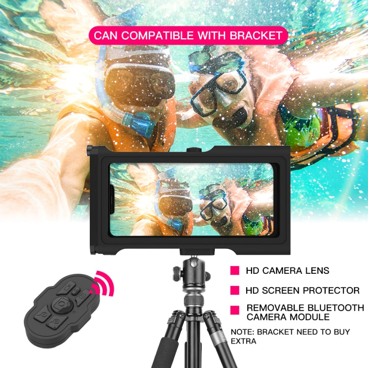 Diving Shell Gen3 Bluetooth Waterproof Phone Case(Black) - Waterproof Bag by buy2fix | Online Shopping UK | buy2fix