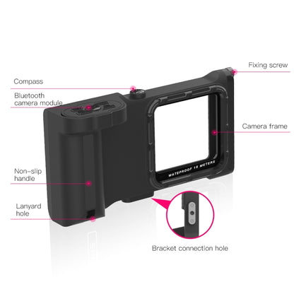 Diving Shell Gen3 Bluetooth Waterproof Phone Case(Black) - Waterproof Bag by buy2fix | Online Shopping UK | buy2fix