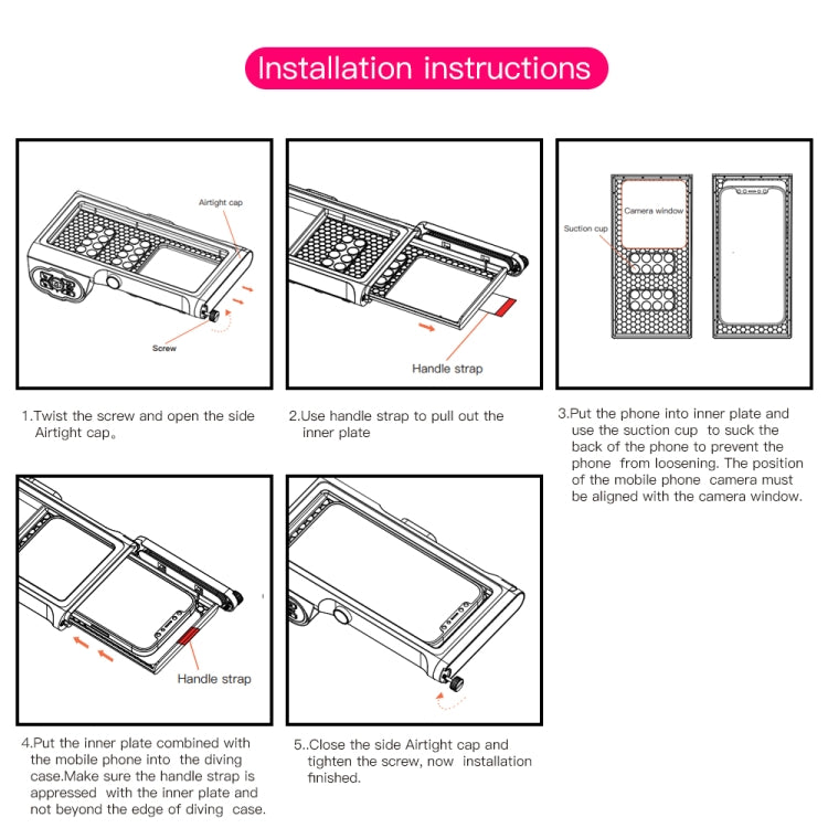 Diving Shell Gen3 Bluetooth Waterproof Phone Case(Grey Orange) - Waterproof Bag by buy2fix | Online Shopping UK | buy2fix