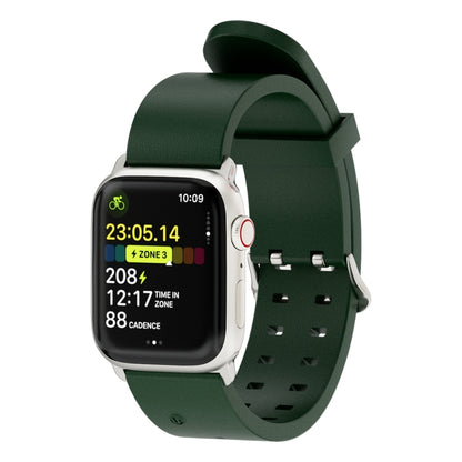 For Apple Watch SE 2022 44mm Luminous Colorful Light Silicone Watch Band(Green) by buy2fix