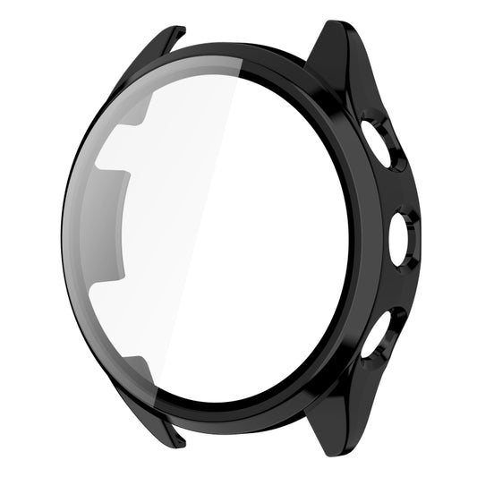 For Garmin Forerunner 165 PC + Tempered Film Integrated Watch Protective Case(Black) by buy2fix