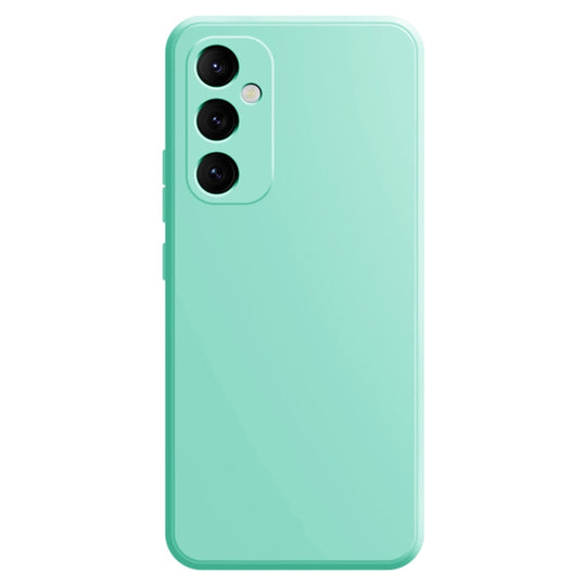 For Samsung Galaxy A35 Imitation Liquid Silicone Phone Case(Light Cyan)