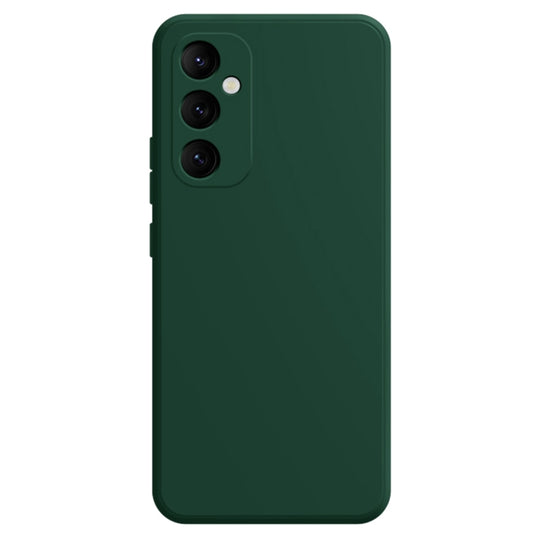 For Samsung Galaxy S24 5G Imitation Liquid Silicone Phone Case(Dark Green)