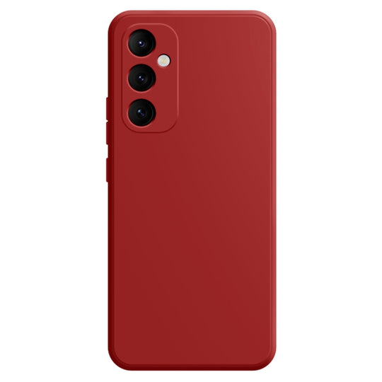 For Samsung Galaxy S24+ 5G Imitation Liquid Silicone Phone Case(Dark Red)