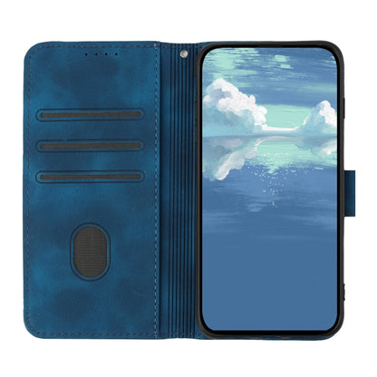 For Tecno Spark Go 2024 Line Pattern Skin Feel Leather Phone Case(Royal Blue) by buy2fix
