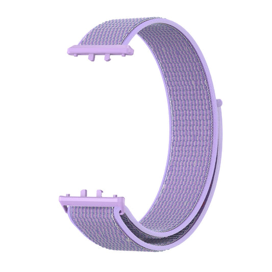 For Samsung Galaxy Fit 3 Woven Nylon Loop Watch Band(Purple) by buy2fix