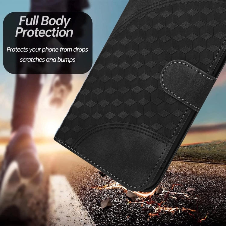 For Tecno Spark Go 2024 Elephant Head Embossed Phone Leather Case with Lanyard(Black) by buy2fix
