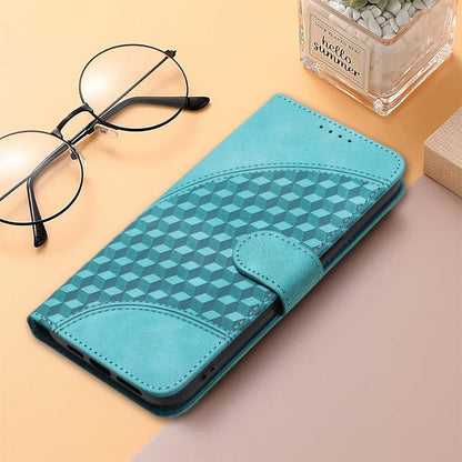 For Tecno Spark Go 2024 Elephant Head Embossed Phone Leather Case with Lanyard(Light Blue) by buy2fix
