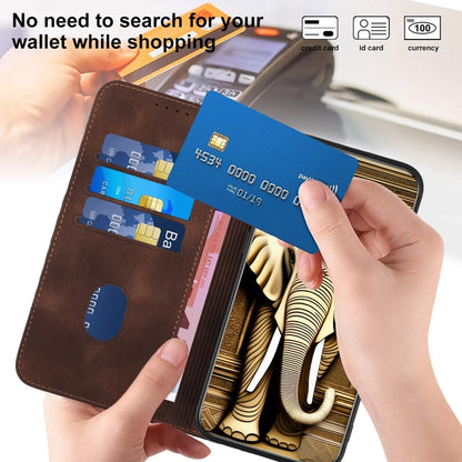 For Tecno Spark Go 2024 Elephant Head Embossed Phone Leather Case with Lanyard(Coffee) by buy2fix
