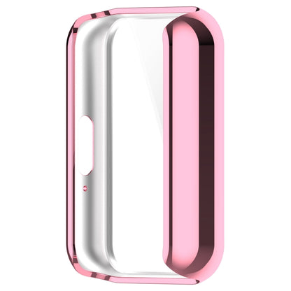 For Samsung Galaxy Fit 3 Full Coverage TPU Electroplated Watch Protective Case(Pink) - Watch Cases by buy2fix | Online Shopping UK | buy2fix