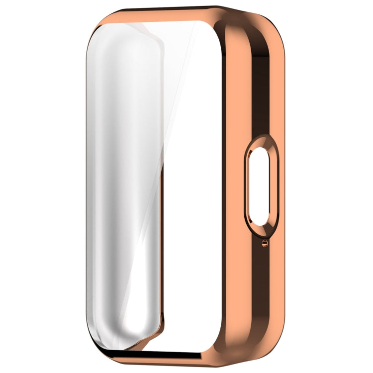 For Samsung Galaxy Fit 3 Full Coverage TPU Electroplated Watch Protective Case(Rose Gold) - Watch Cases by buy2fix | Online Shopping UK | buy2fix