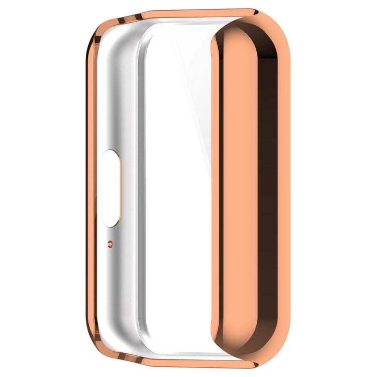 For Samsung Galaxy Fit 3 Full Coverage TPU Electroplated Watch Protective Case(Rose Gold) - Watch Cases by buy2fix | Online Shopping UK | buy2fix