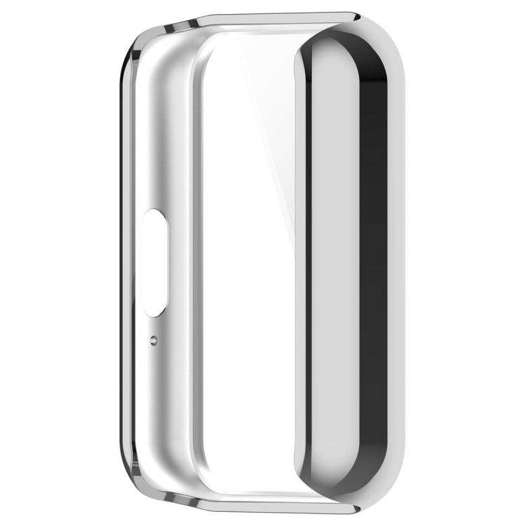 For Samsung Galaxy Fit 3 Full Coverage TPU Electroplated Watch Protective Case(Silver) - Watch Cases by buy2fix | Online Shopping UK | buy2fix