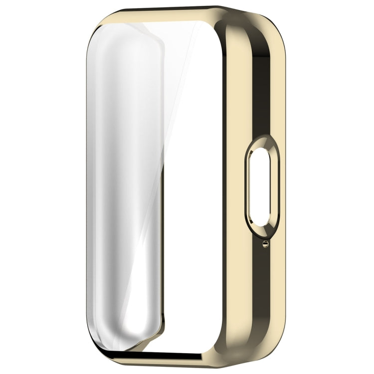 For Samsung Galaxy Fit 3 Full Coverage TPU Electroplated Watch Protective Case(Light Gold) - Watch Cases by buy2fix | Online Shopping UK | buy2fix