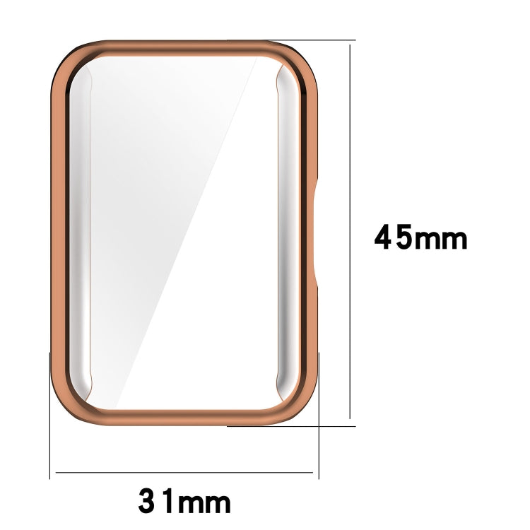 For Samsung Galaxy Fit 3 Full Coverage TPU Electroplated Watch Protective Case(Rose Gold) - Watch Cases by buy2fix | Online Shopping UK | buy2fix