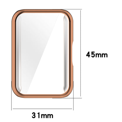 For Samsung Galaxy Fit 3 Full Coverage TPU Electroplated Watch Protective Case(Transparent White) - Watch Cases by buy2fix | Online Shopping UK | buy2fix