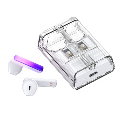 JOYROOM JR-TC1 IceLens Series True Wireless Bluetooth Earphone with LED Light(White) - Bluetooth Earphone by JOYROOM | Online Shopping UK | buy2fix