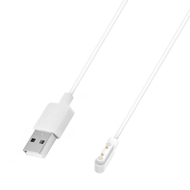 For Xiaomi HayLou Solar Plus LS16 Smart Watch Magnetic Charging Cable, Length: 60cm(White) - Charger by buy2fix | Online Shopping UK | buy2fix